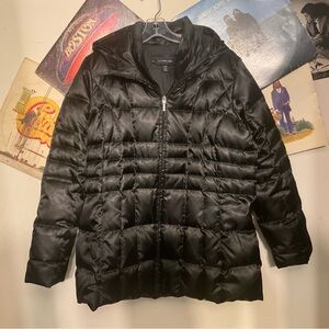 LANDS' END WOMENS DOWN PUFFER JACKET W/FAUX VEST XL(14-16)